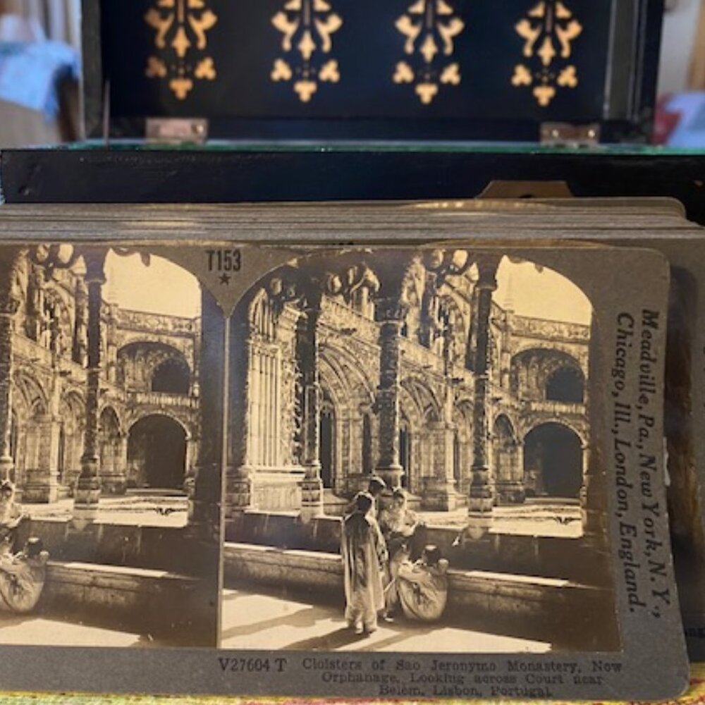 Stereoview Keystone View Company V27604T Cloisters Of Sao Jetonymo Monastery (O)